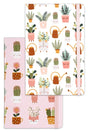 Set of 2 Notebooks 13x21 Elastic Lined Cactus