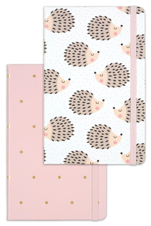 Set of 2 Notebooks Elastic Lined 13x21 cm