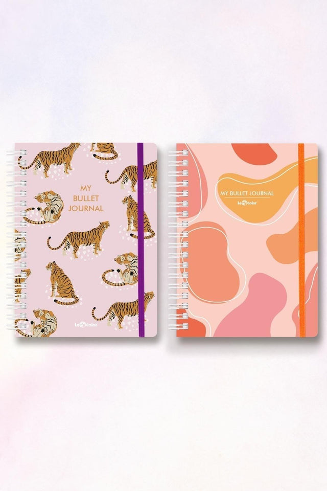 Set of 2 Undated Notebooks A5 Pastel Lava &