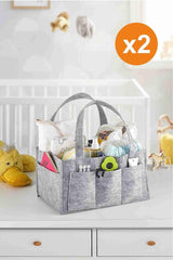 2 Pieces Foldable Portable Baby And Organizer Bag.. - Swordslife