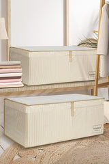 2 Pieces Multi-Purpose Storage Box with Lid