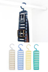 2 Pieces Belt Hanger 10 Compartment Wardrobe