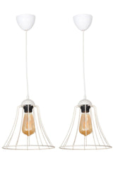 2 Pieces Magnificent Single White Chandelier - Swordslife