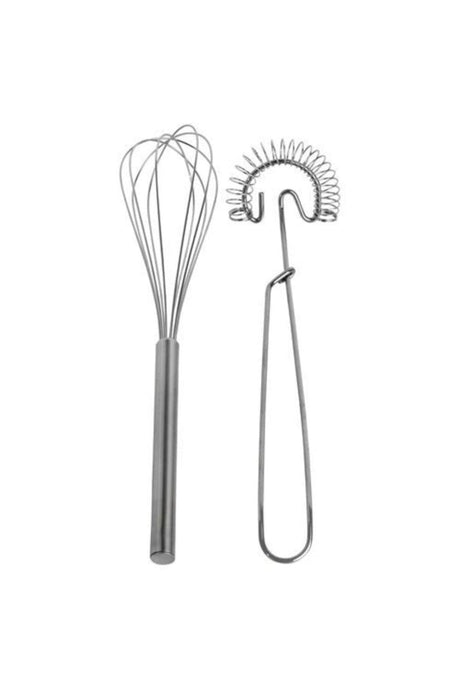 2 Pieces Stainless Steel Whisk Practical Kitchen Utensils - Swordslife