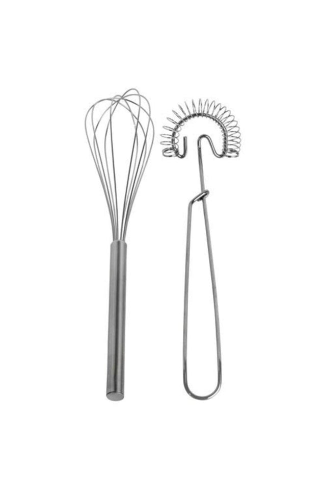 2 Pieces Stainless Steel Whisk Practical Kitchen Utensils - Swordslife