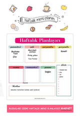 2 Weekly Menu Planner Magnets