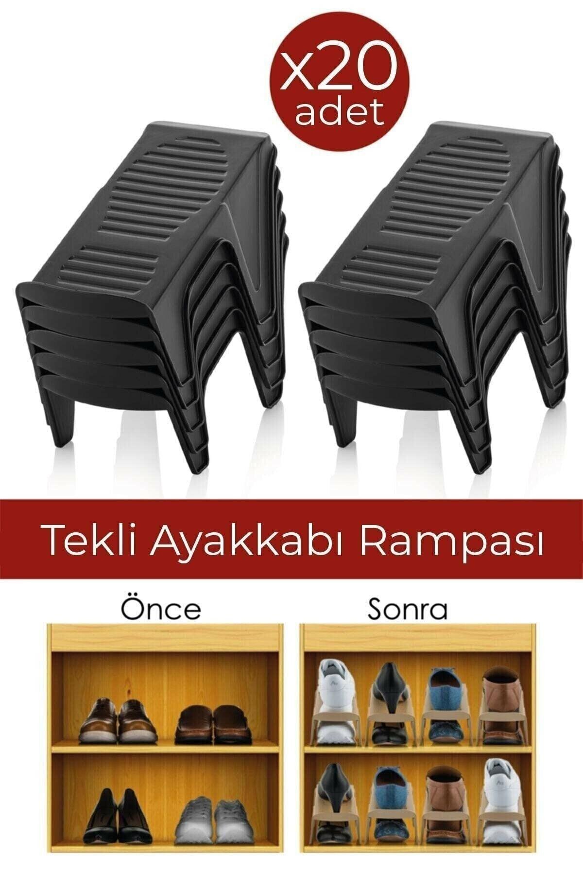 20 Pcs Single Shoe Ramp Shoe Organizer Cabinet Organizer - Swordslife