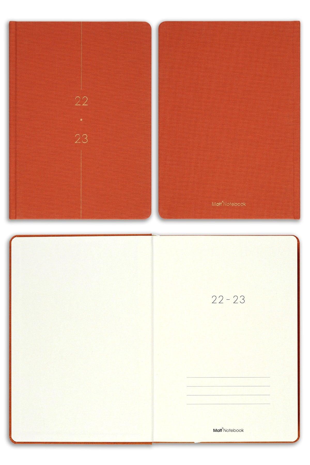 2022-2023 A5 Linen Academic Agenda 17