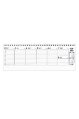 2023 Spiral Weekly Desk Calendar 12x33 Cm