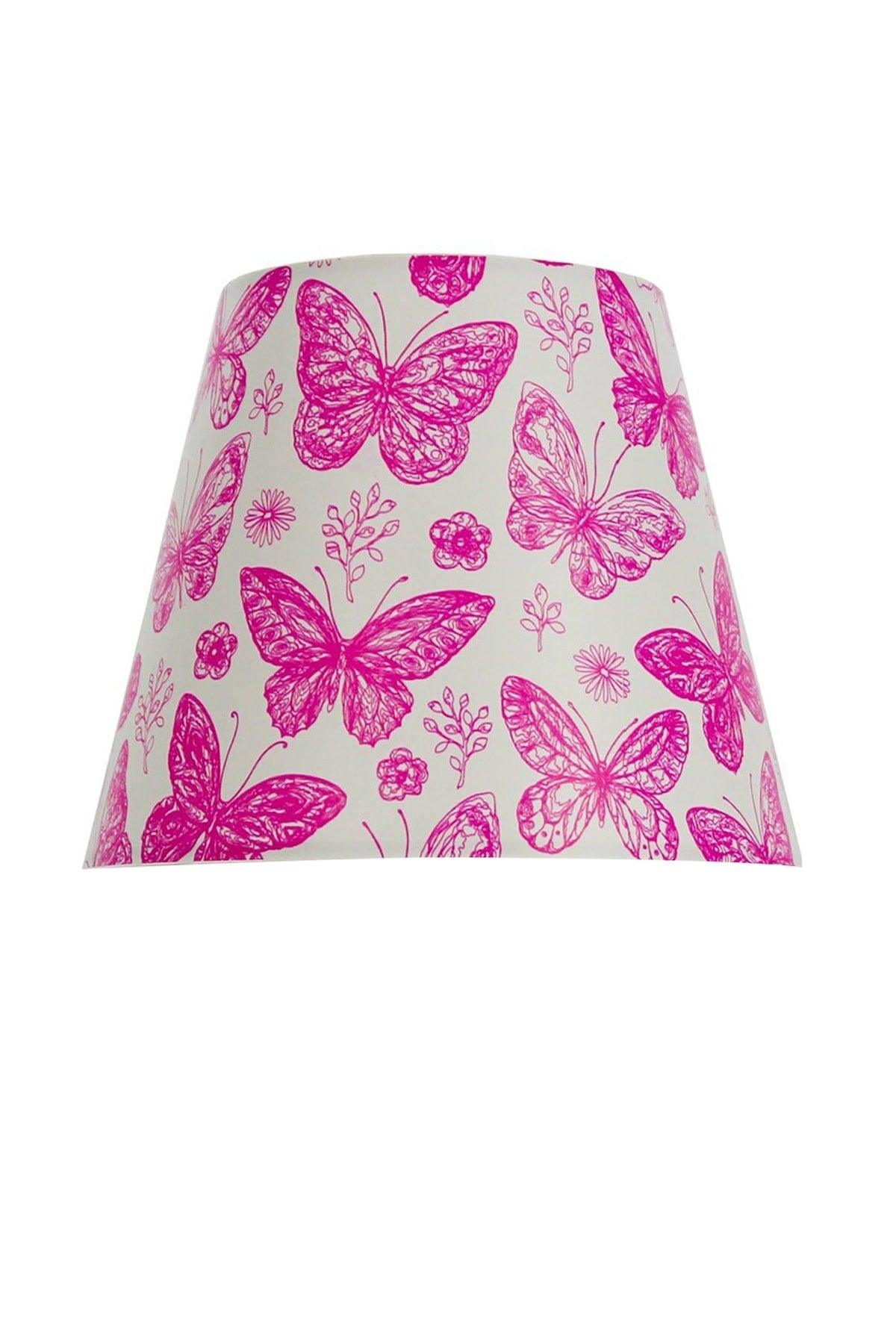 22 pcs Lampshade Cap Pink Butterfly - Swordslife