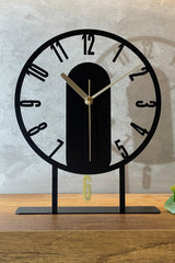 22x27 Cm Metal Pendulum Decorative Table Top Clock - Swordslife