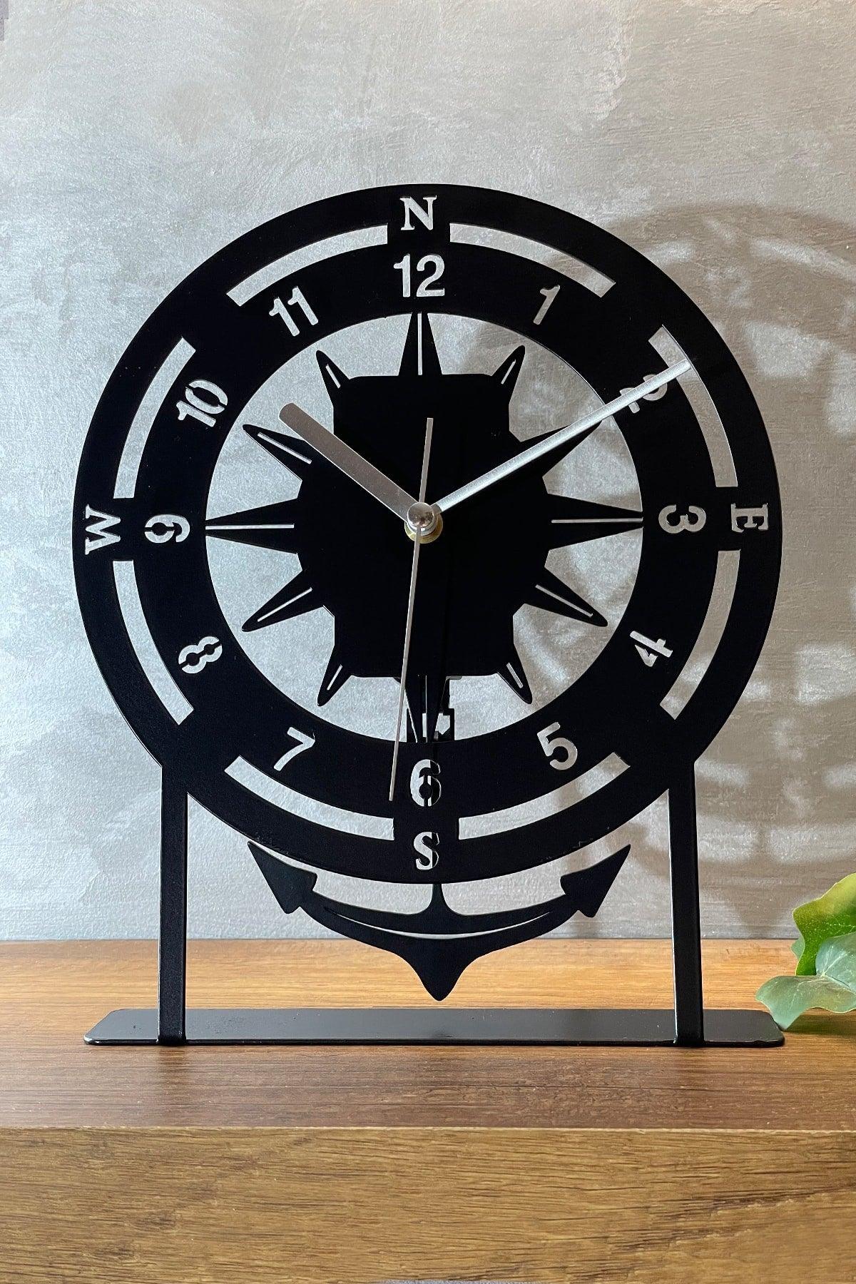 22x27 Cm Metal Pendulum Decorative Table Top Clock - Swordslife