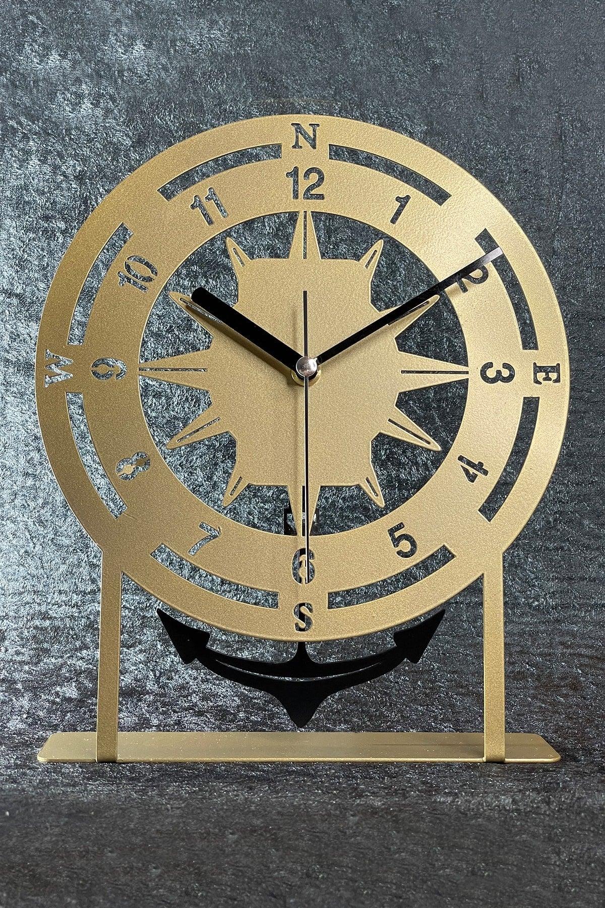 22x27 Cm Metal Pendulum Decorative Table Top Clock - Swordslife