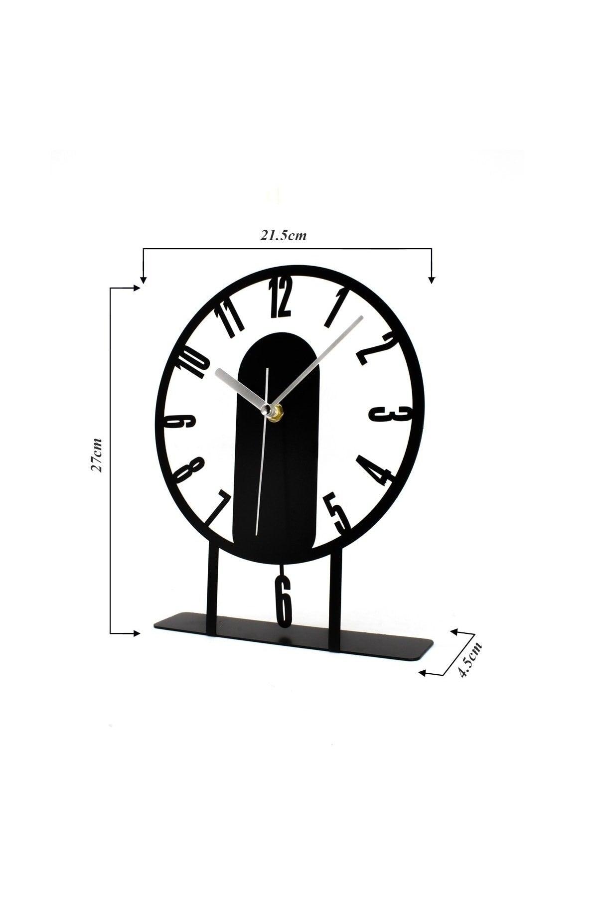 22x27 Cm Metal Pendulum Decorative Table Top Clock - Swordslife