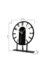 22x27 Cm Metal Pendulum Decorative Table Top Clock - Swordslife