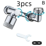 Universal 1080 Swivel Faucet Aerator Multifunction Faucet Extender Universal Swivel Splash Resistant Shower - Swordslife