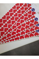 260 Pieces 2 Cm Adhesive Heart Shaped Red