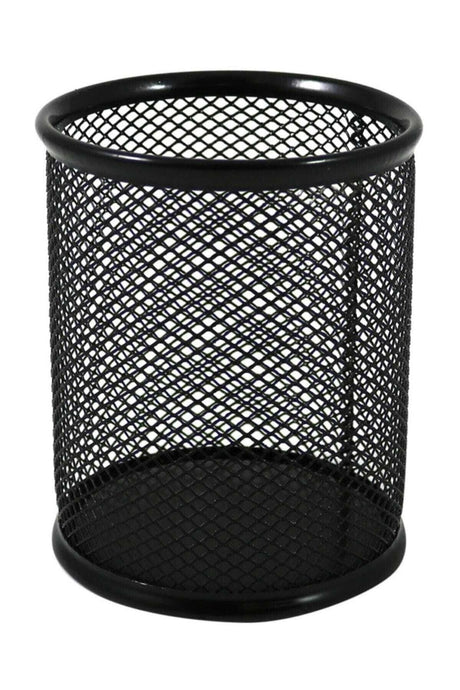 2983 Metal Mesh Pen Holder Black