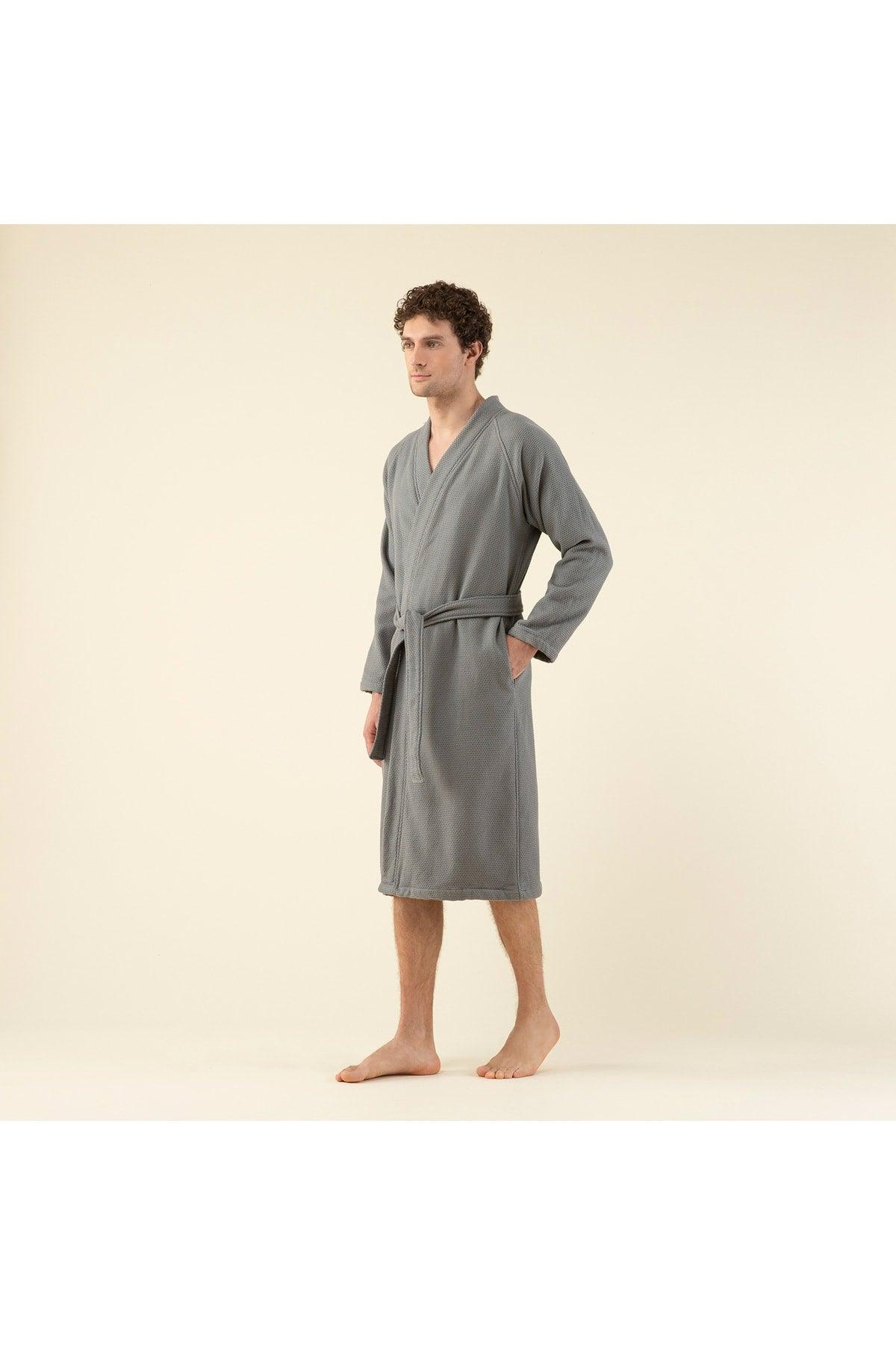 Sobeska Men's Bathrobe Anthracite - Swordslife