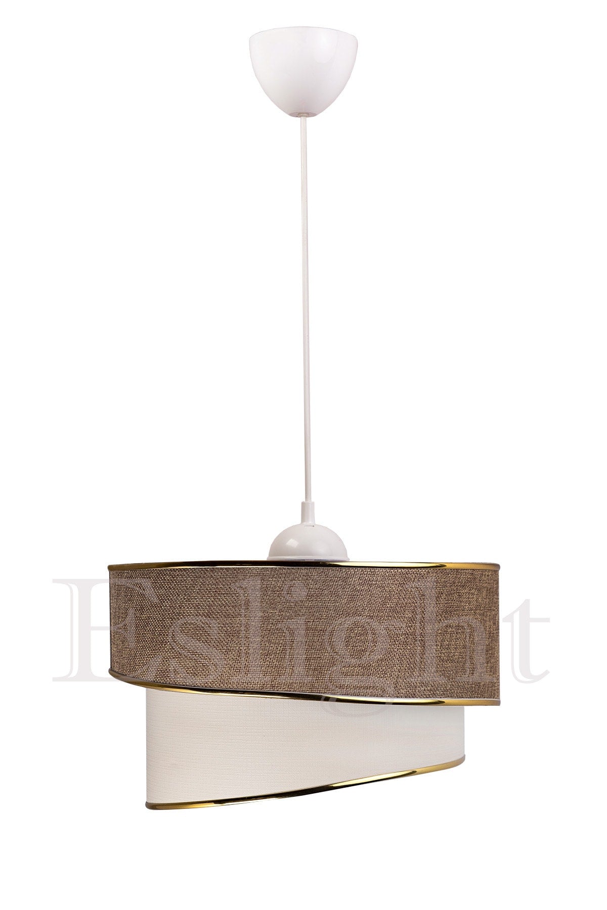 Wind Modern Single Pendant Lamp Chandelier Light Brown Eak01