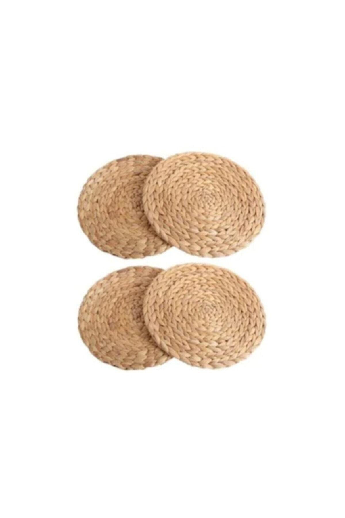 4 Pieces American Wicker Service Supla Knitted Bamboo Fma790070 - Swordslife