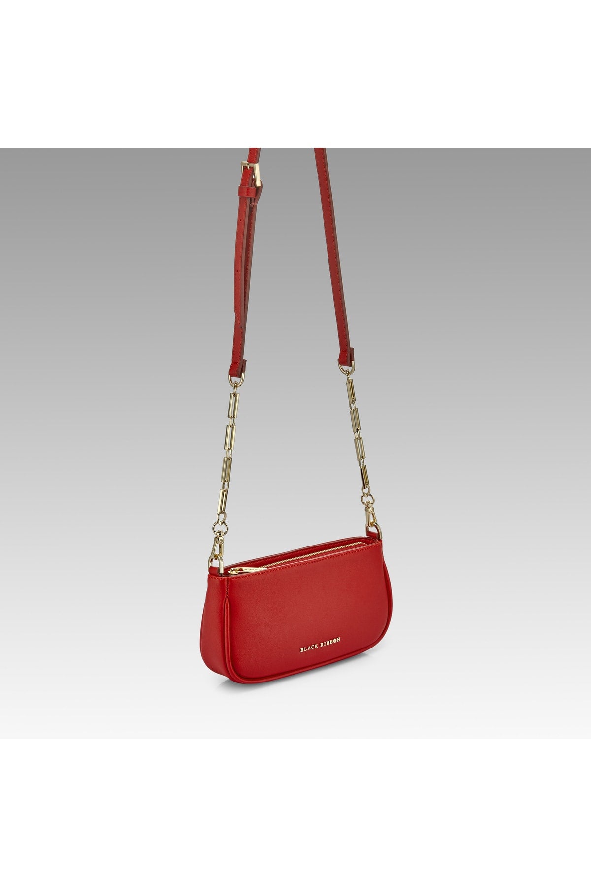 Red Baguette Bag