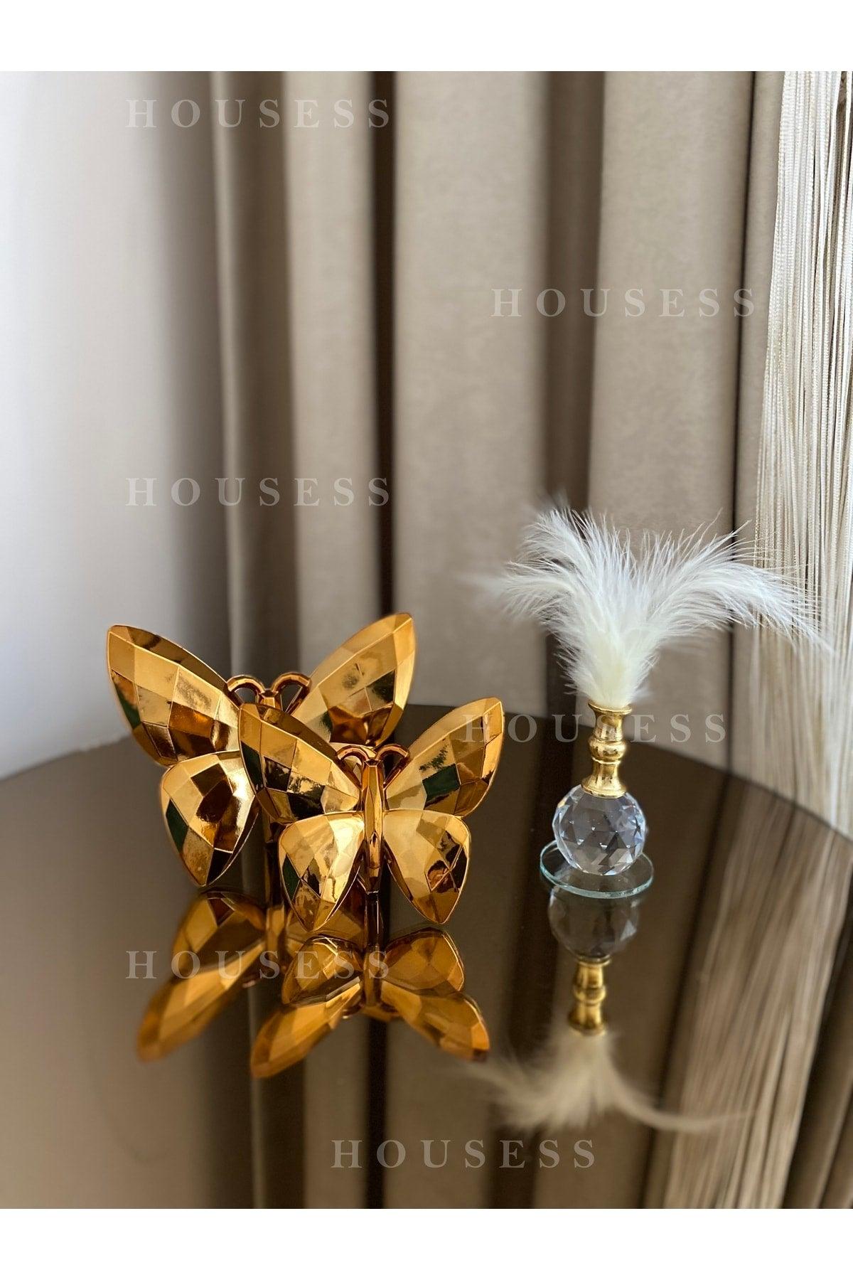 Decorative Butterfly And Feather Trinket Ornament - Swordslife