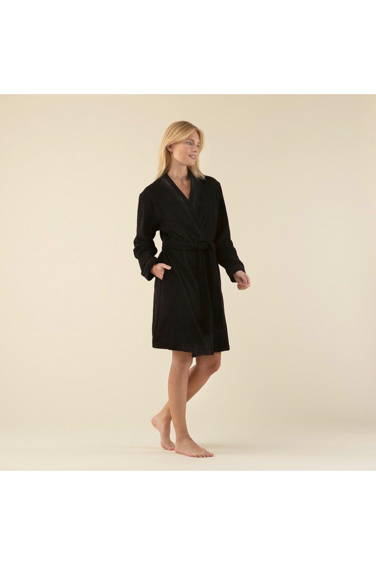 Chic Women's Bathrobe Black - Swordslife