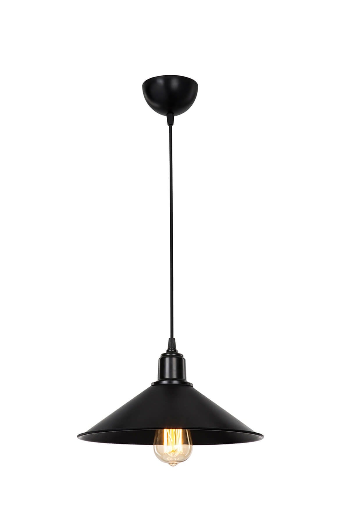 Large Maya Single Pendant Lamp Black