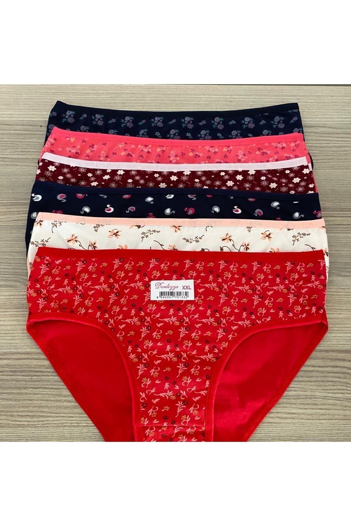 Patterned Women's Cotton Panties 6 Pieces - Swordslife