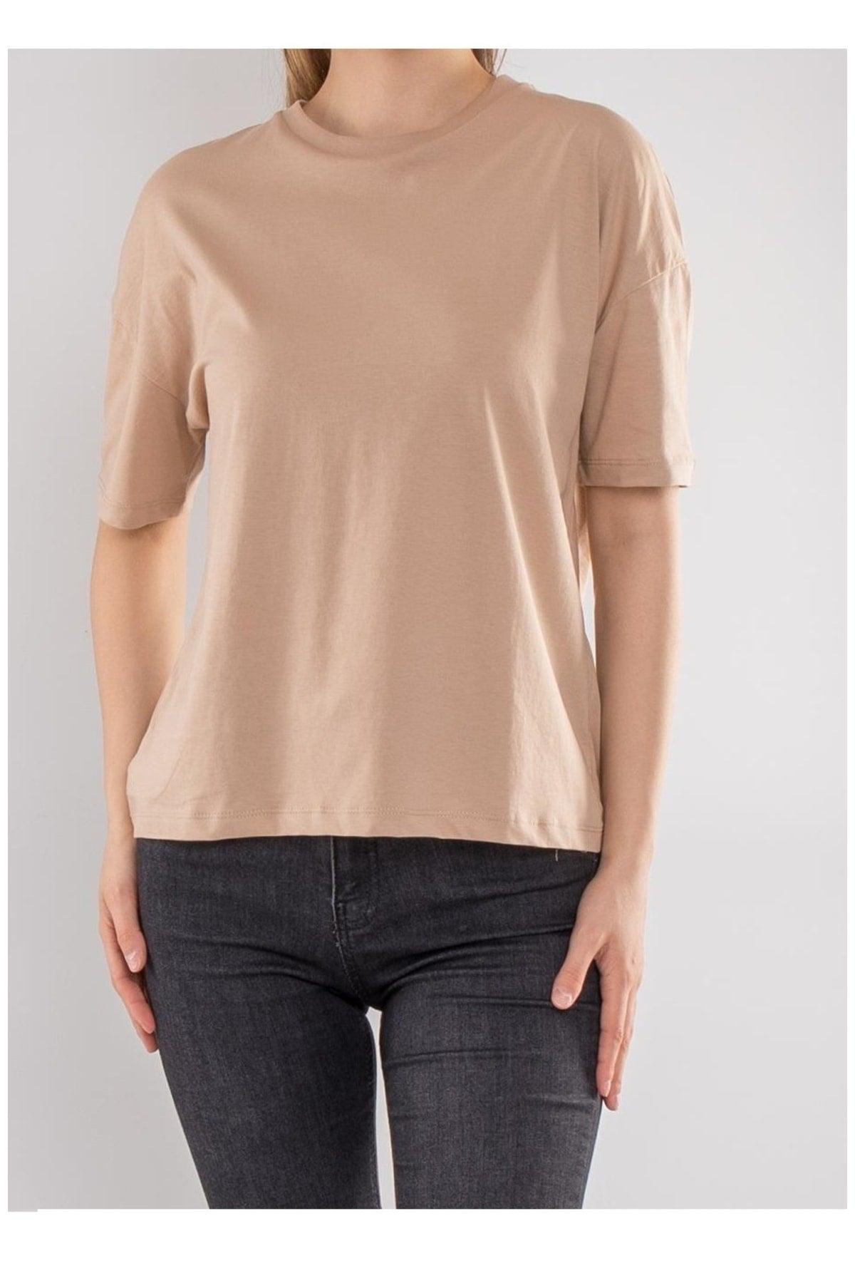 3683 Basic T-shirt-beige2 - Swordslife