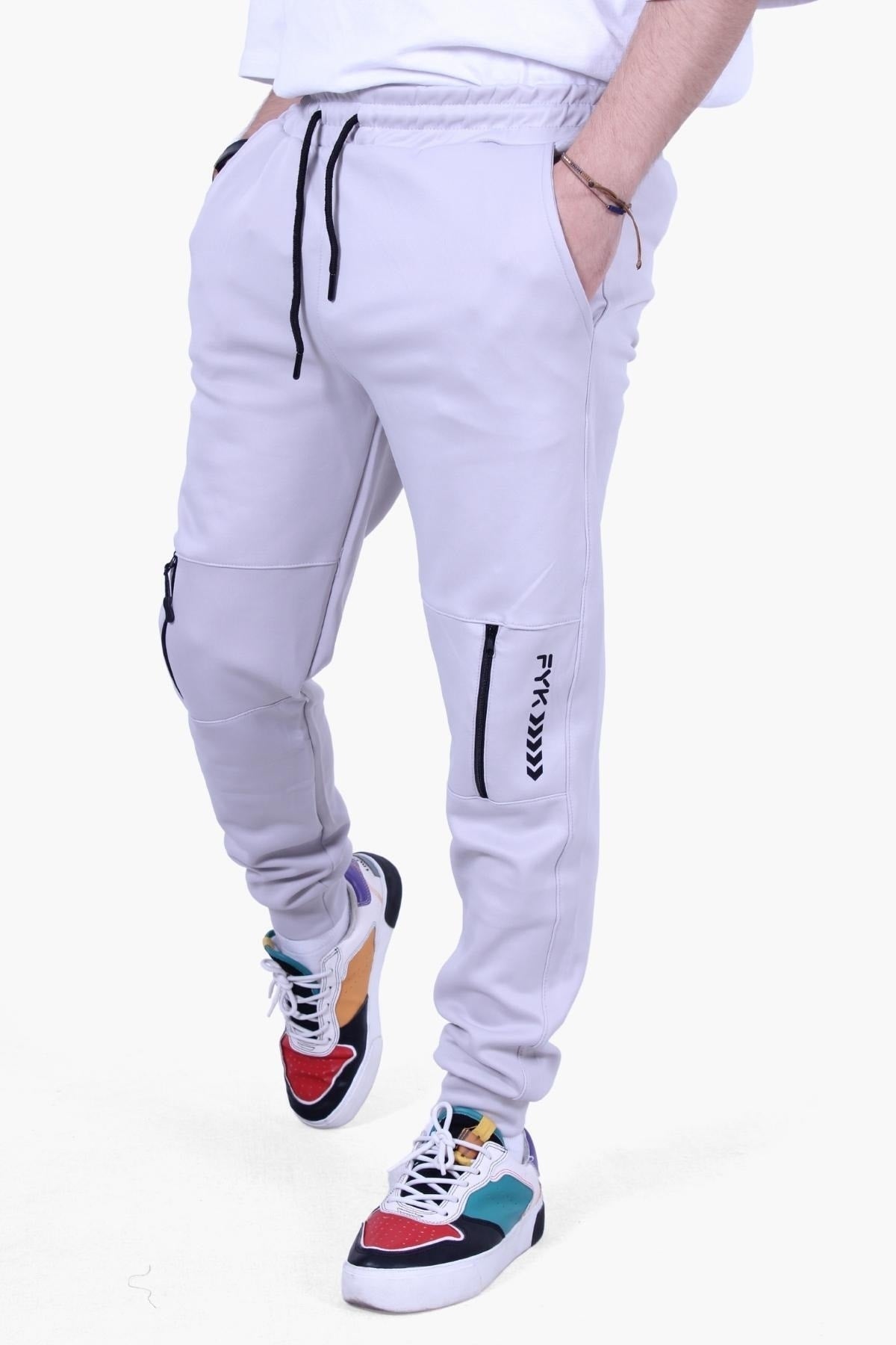 SML-XL-XXL TEXT PRINTED SLIM FIT MEN'S Sweatpants