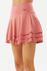 Women's Tile High Waist Sports Daily Summer Plain Mini Skirt Cotton Solid Color Shorts Tennis Skirt 0110 - Swordslife