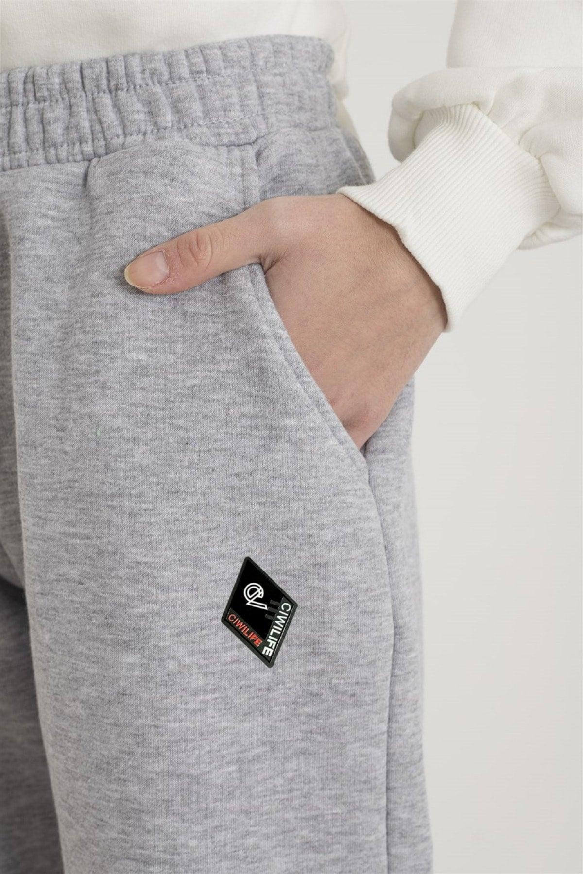 Unisex 2ip Knitted Fabric Tracksuit Bottom - Swordslife