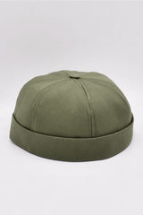 Khaki 100% Cotton Cap Docker Hat