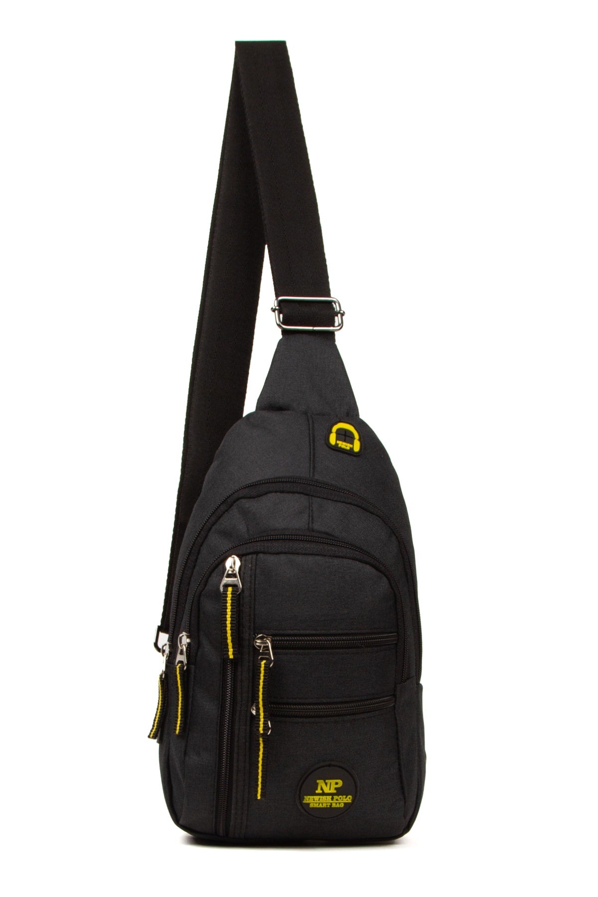 Single Arm Backpack With Linen Ears And Usb Output Cross Shoulder And Waist Bag (19X29CM)
