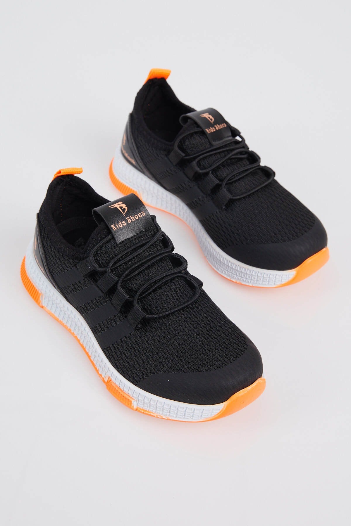 Kids Unisex Black Orange Sneakers Tbqnt