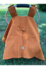 Run Baby Muslin Fabric Pushchair Cover (CINNER) 75x100cm