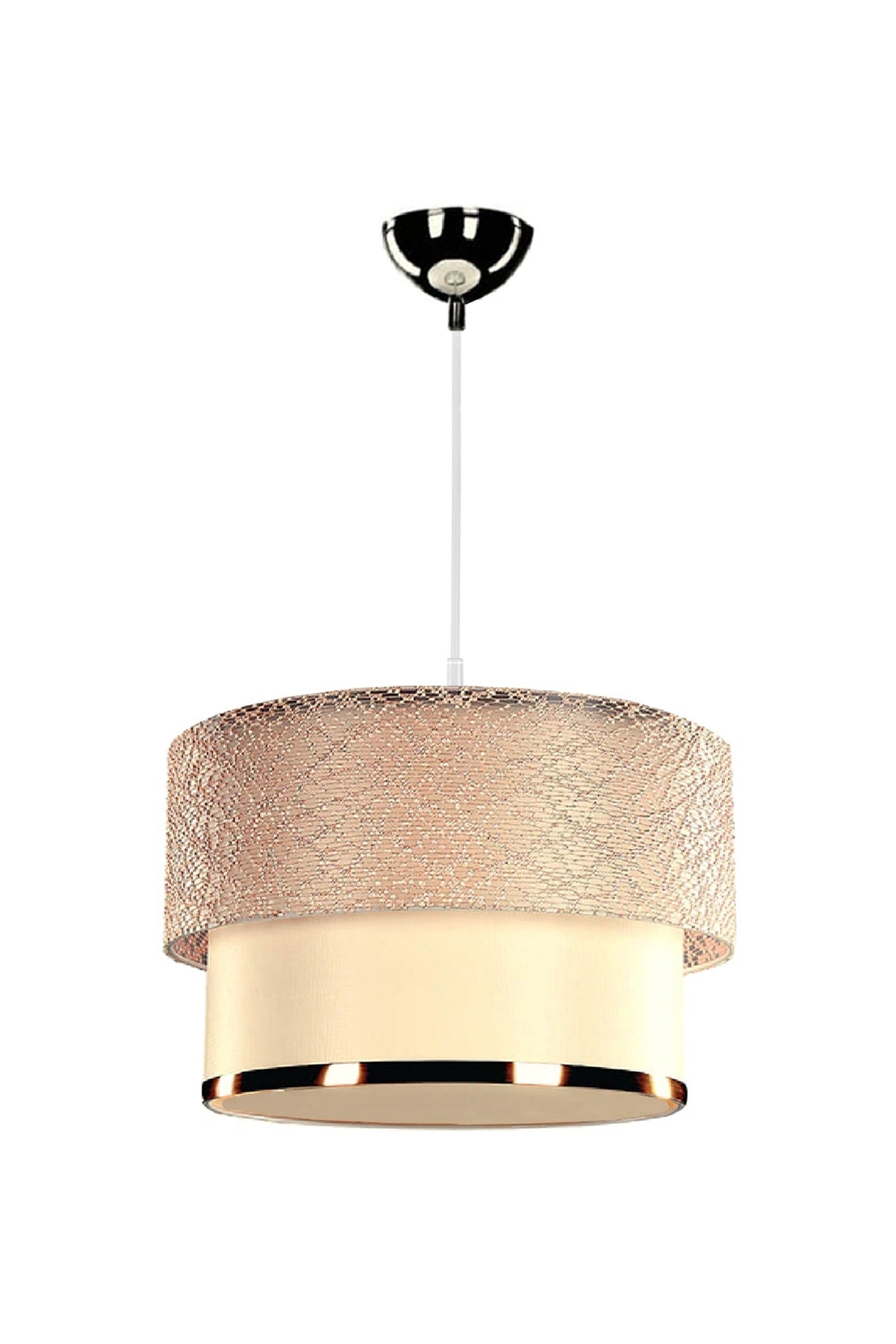 Cake Single Pendant Lamp Champagne Lace Gold Detailed Ayd-2618