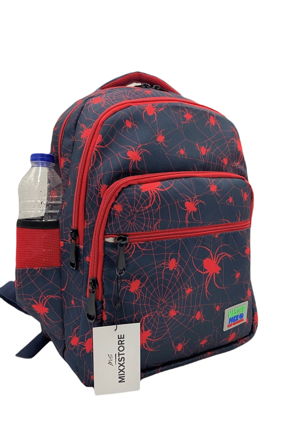 Spider Patterned Orthopedic Back Support Boys Backpack Primary School Bag With Nutritional And Pencil Holder