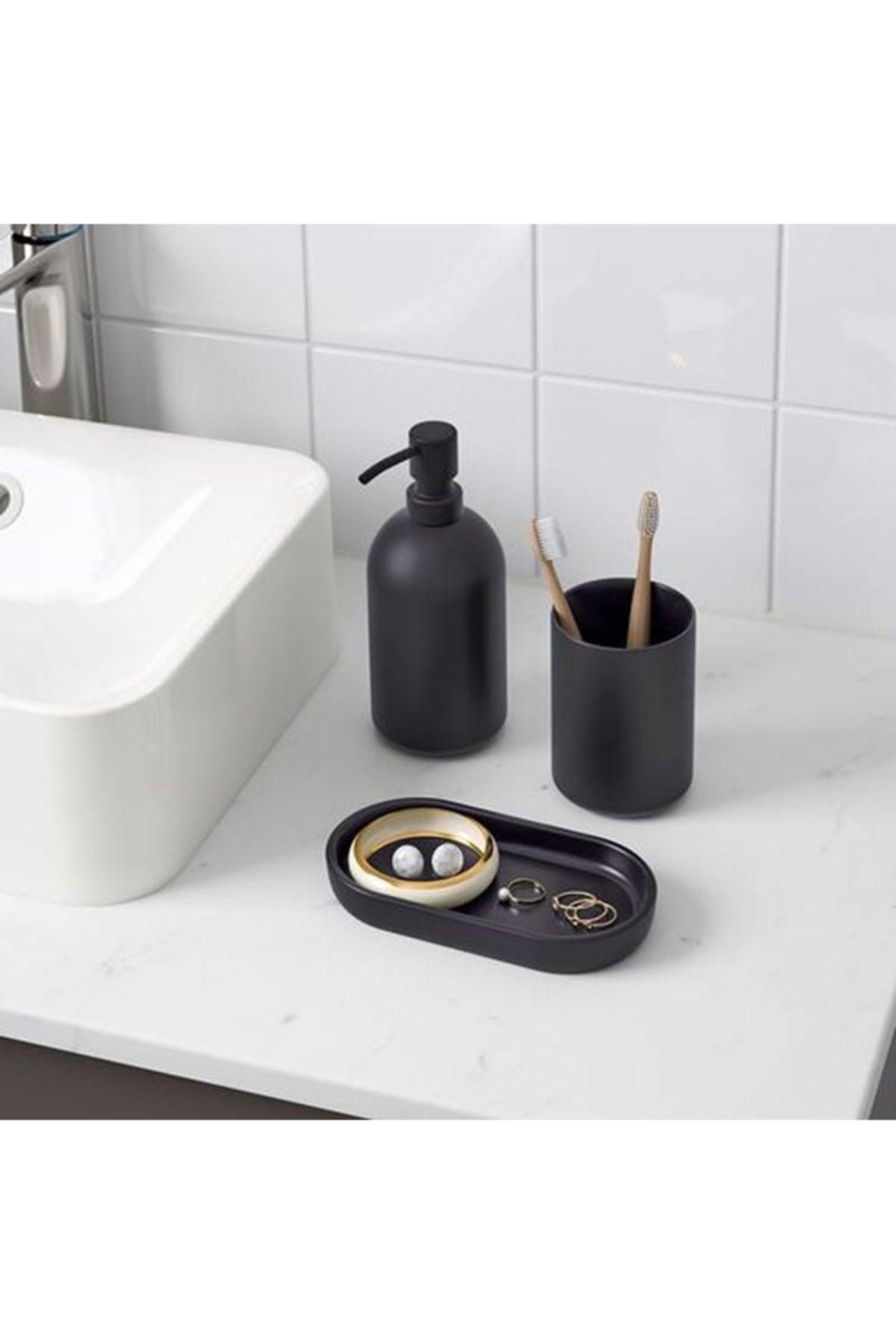 Gansjön Bathroom Set, Black - Swordslife