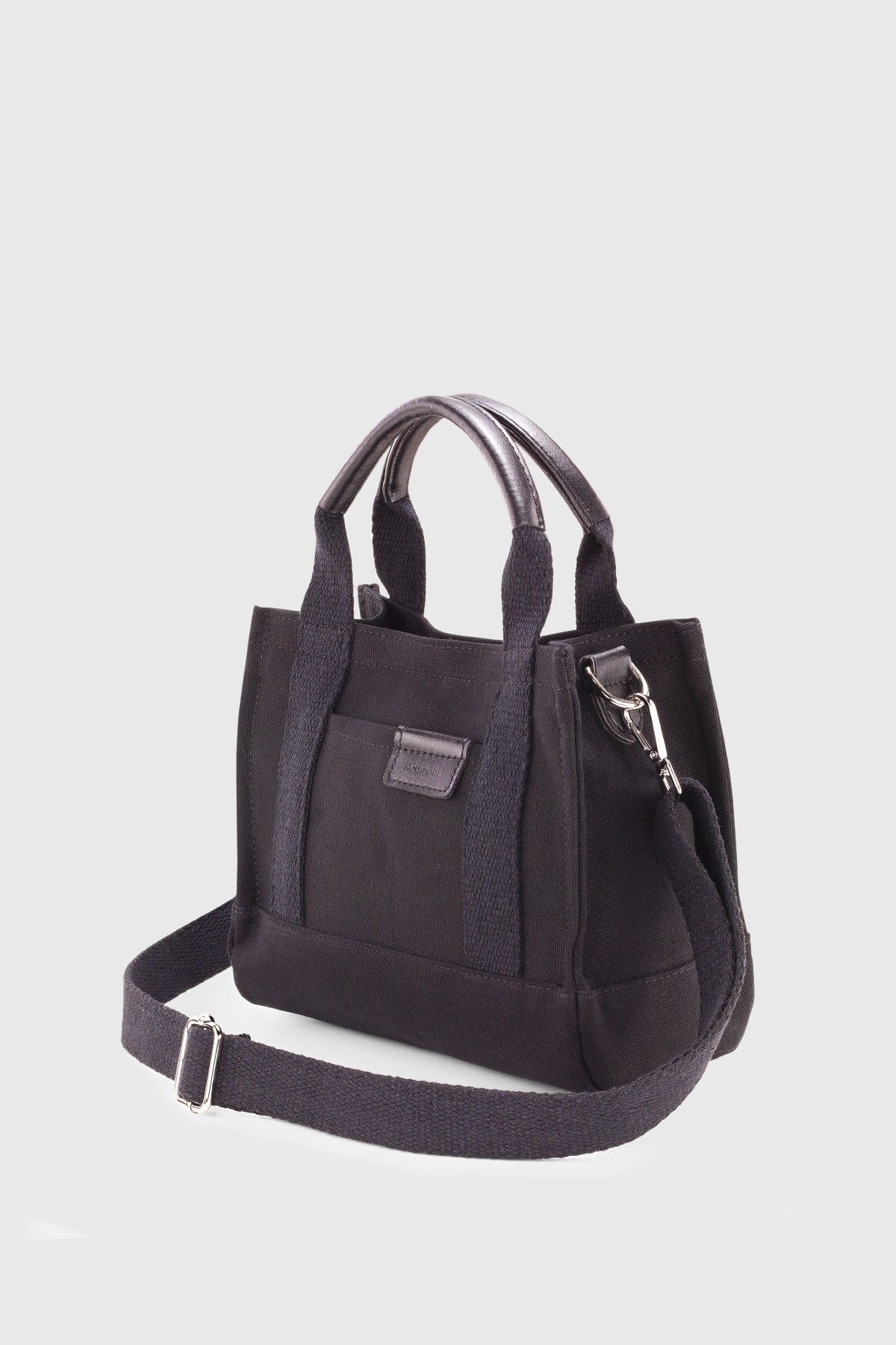 Women's Black Canvas Tote Bag 232