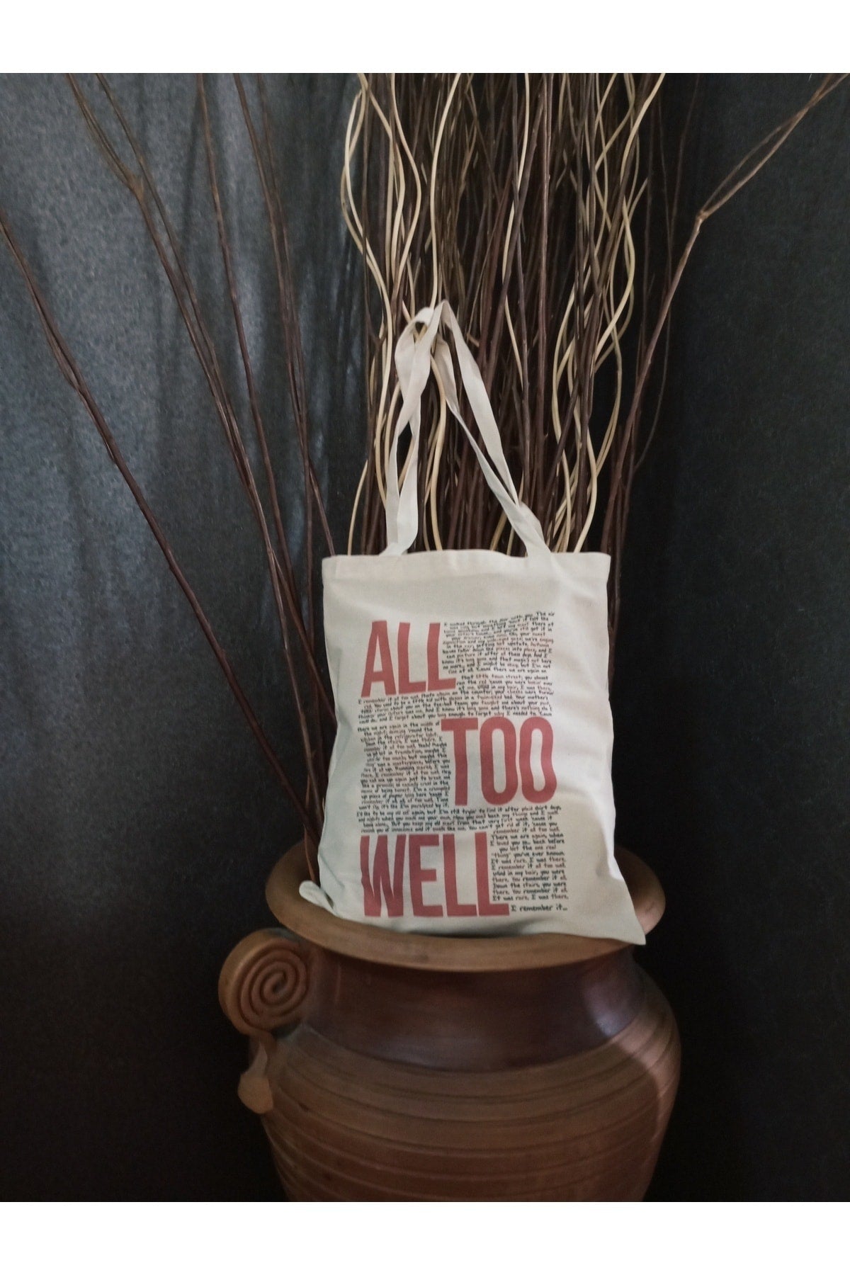 Taylor Swift All Too Well Design Tote Bag