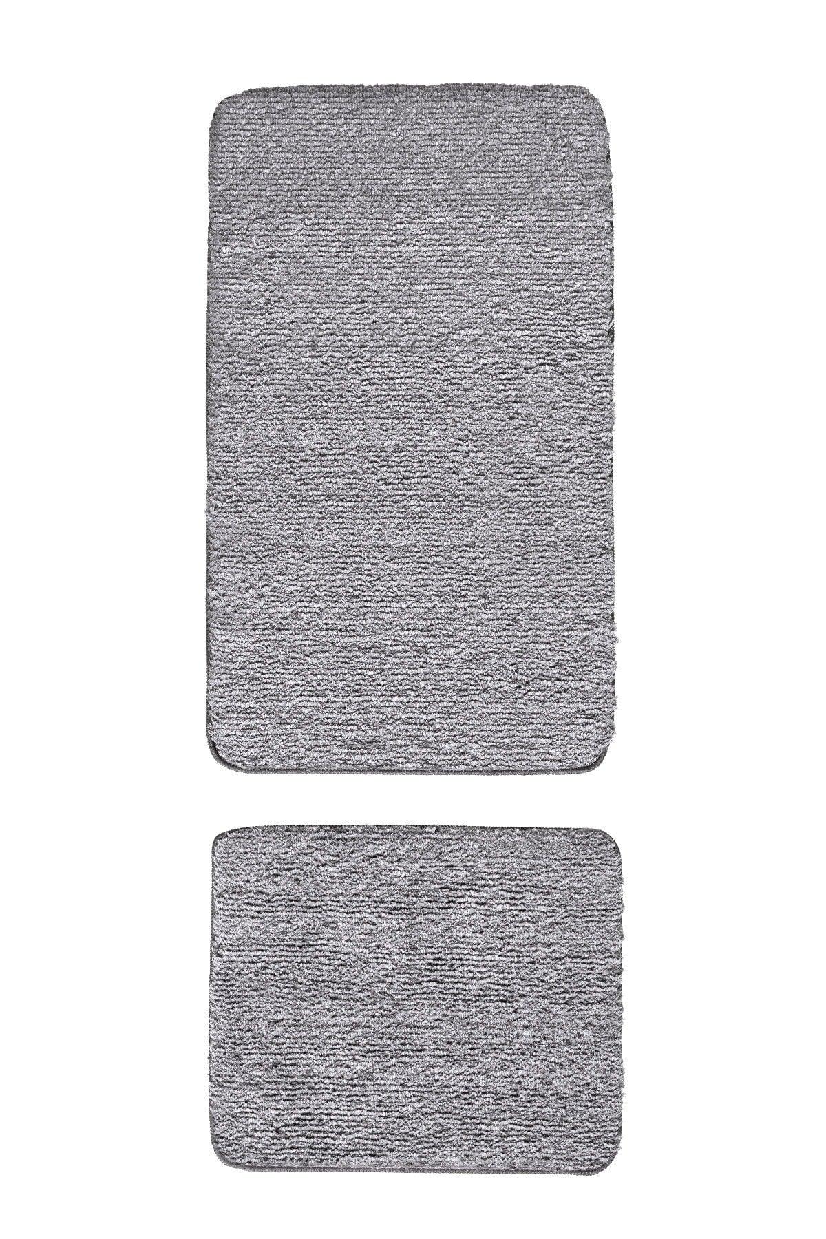 Segura Plush Gray Anti-Slip Floor Bath Mat - Swordslife