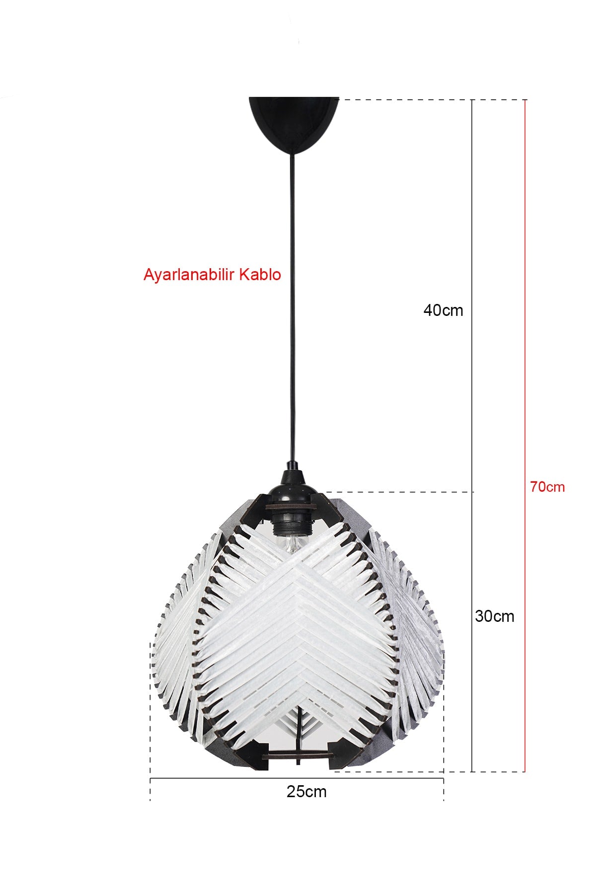 Lierre Pendant Lamp Chandelier White