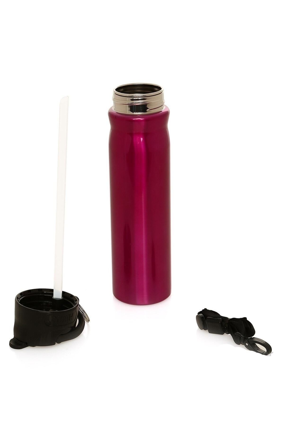 Steel Drinker and Flask 500 Ml Straw Hanger Rope