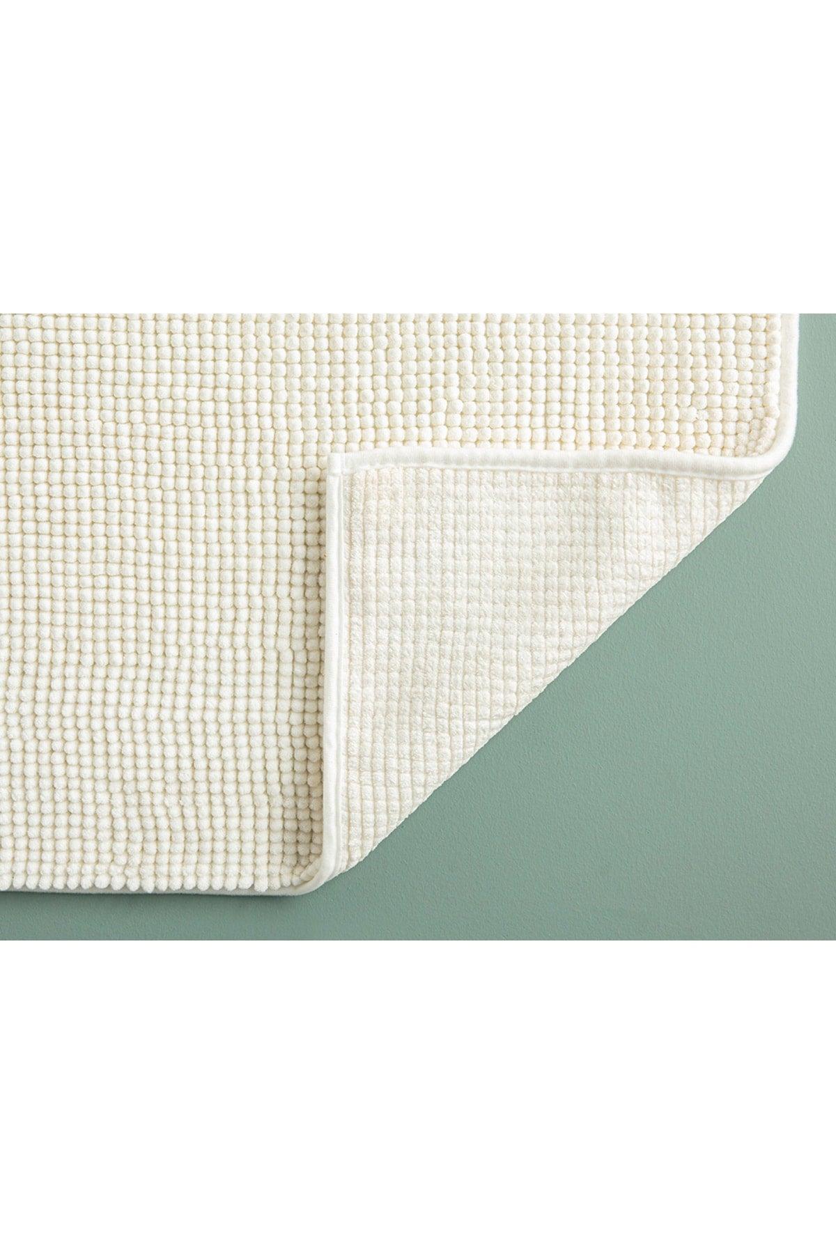 Paige Polyester Pasta Bath Mat 50x80 Cm Ecru - Swordslife