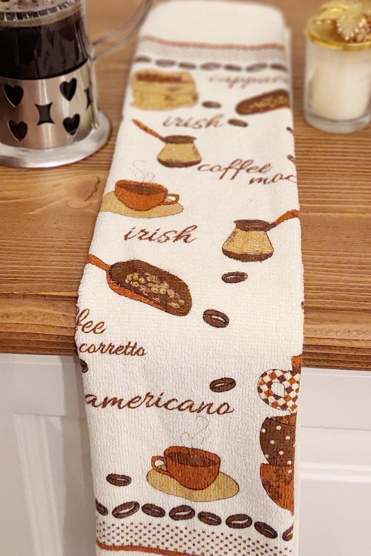 Kitchen Cotton Printed 30x50 Cm Hand Face Kitchen Towel Soft Patterned Water Absorbent Towel - Swordslife