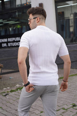 Men's White T-Shirt 5684