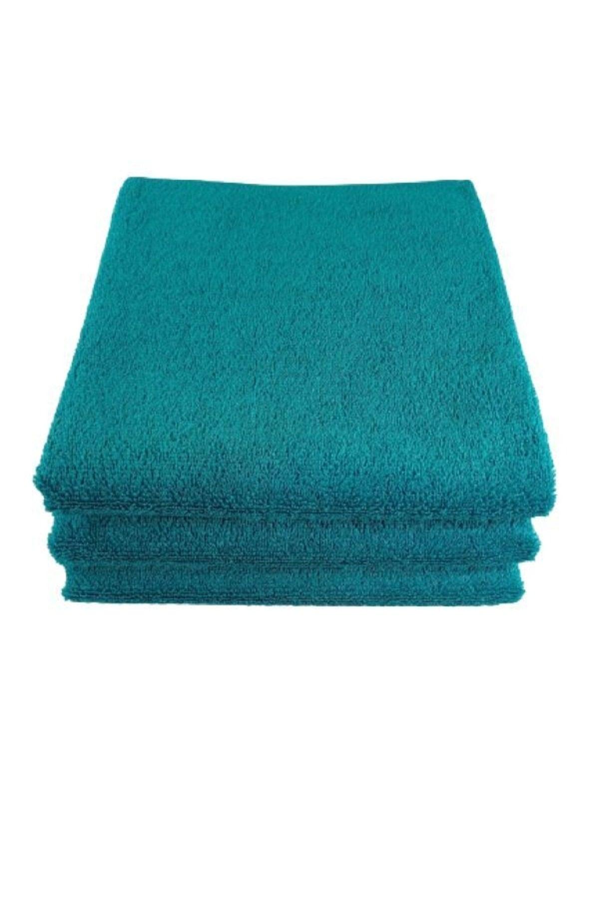 3 Pieces Turquoise Microfiber Hand Face Hairdresser Sports Towel 50x90 Cm - Swordslife